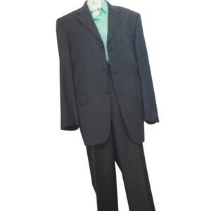 🎖Jones NY 100% WOOL PINSTRIPE SUIT(MEASUREMENTS LISTED)